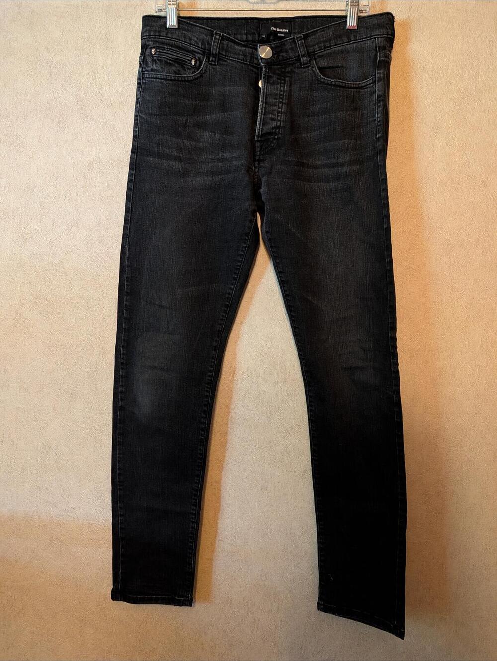 THE KOOPLES black slim straight fitted jeans sz 31